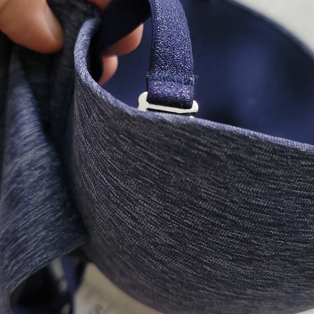 🧸 AERIE HEATHER NAVY DARK BLUE STRAPLESS OR STRAP T SHIRT COMFORT EVERYDAY BRA - Picture 8 of 8